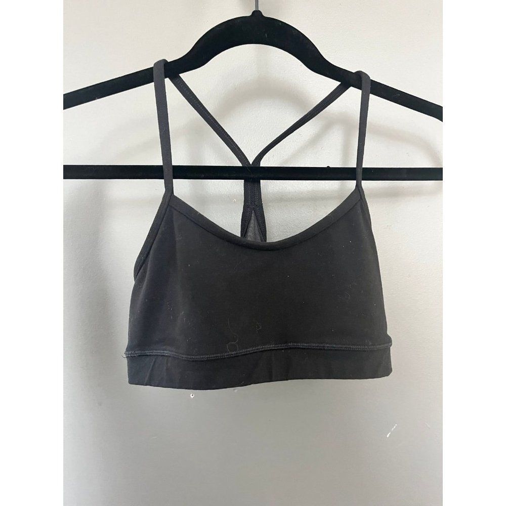 Lululemon size 6 razorback bra black